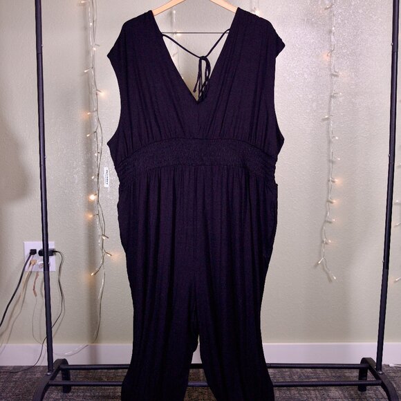 Sleeveless Waist Defined Wide Leg Jumpsuit - Women's Old Navy - Size 3XL - Picture 1 of 3